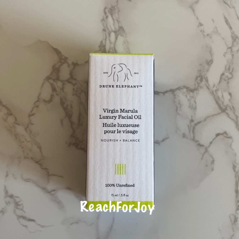 Drunk Elephant Virgin Marula Luxury Face Oil 15 ML .5 FL Oz